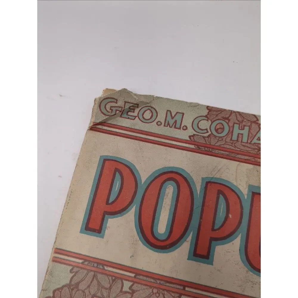 1906 Popularity Sheet Music by Geo M‎ Cohan Yankee Doodle Cohan